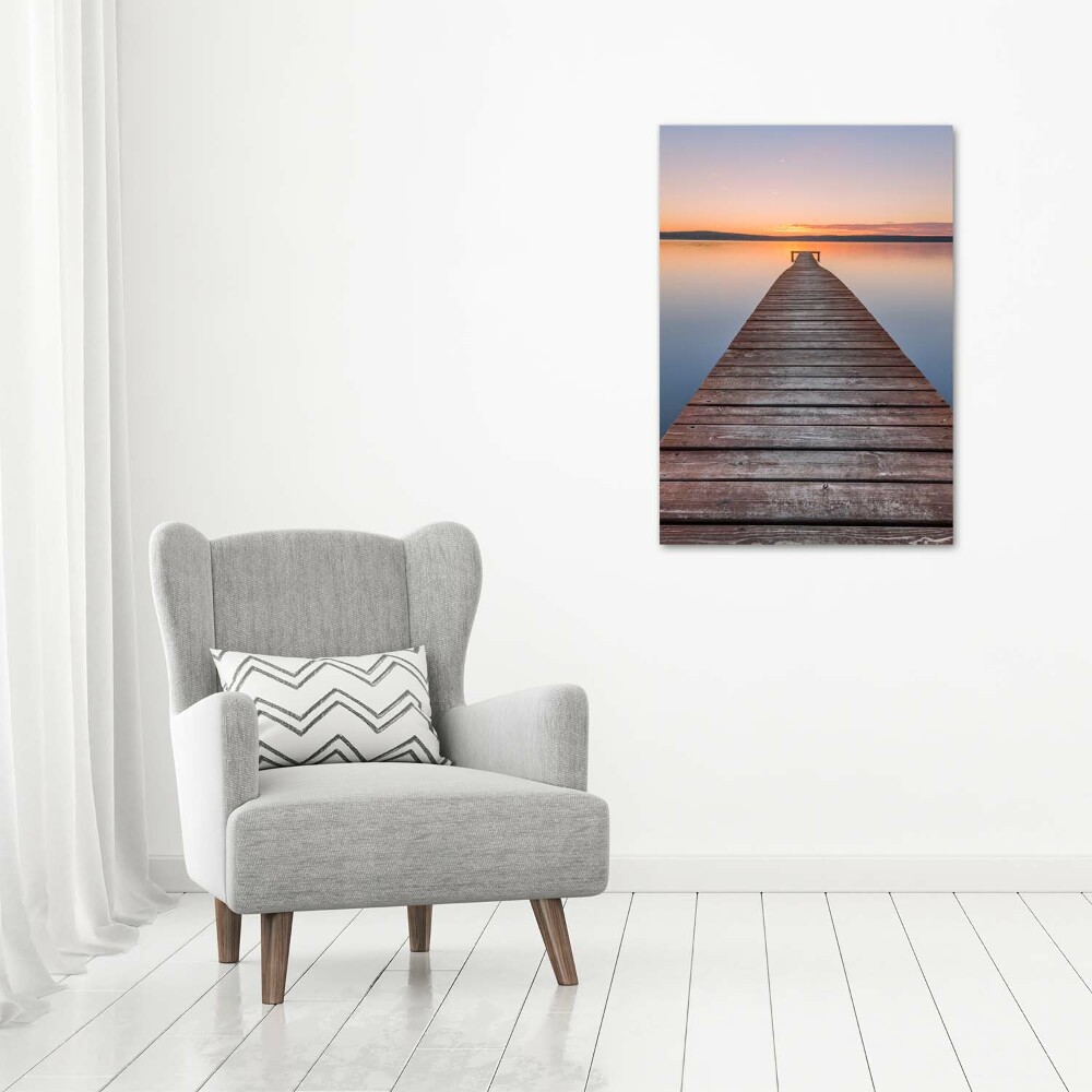 Acrylic wall art Wooden pier