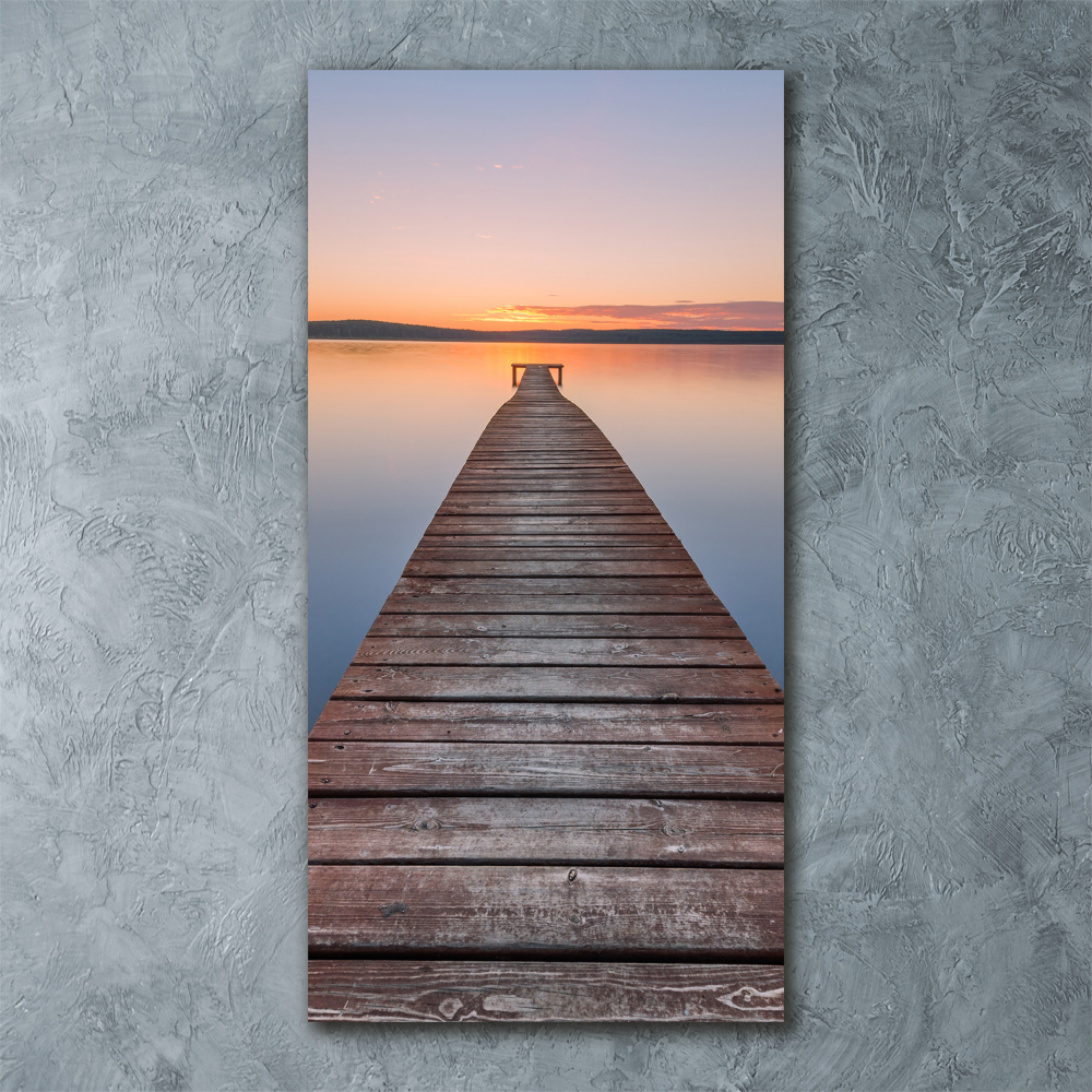 Acrylic wall art Wooden pier