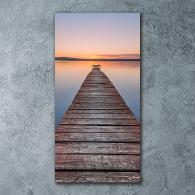 Acrylic wall art Wooden pier