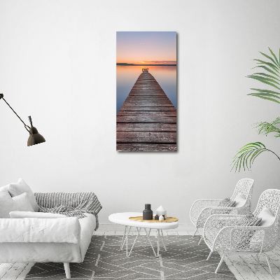 Acrylic wall art Wooden pier