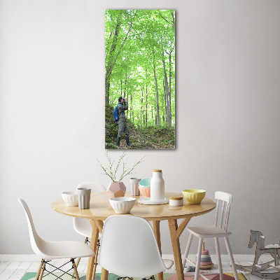 Acrylic glass print Ornithologist