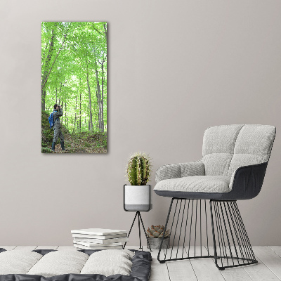 Acrylic glass print Ornithologist