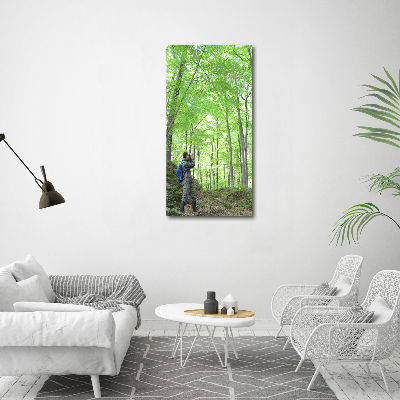 Acrylic glass print Ornithologist