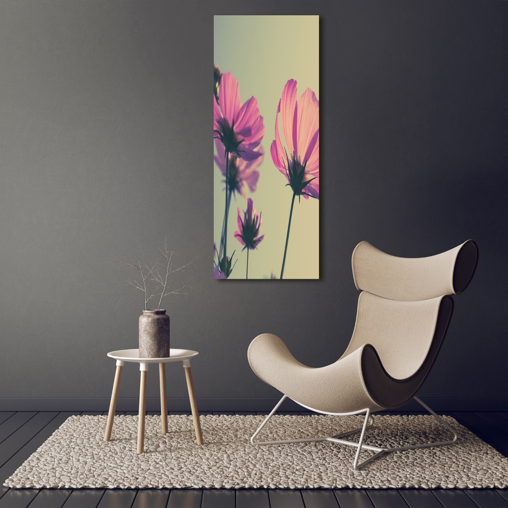 Print on acrylic glass Pink flowers