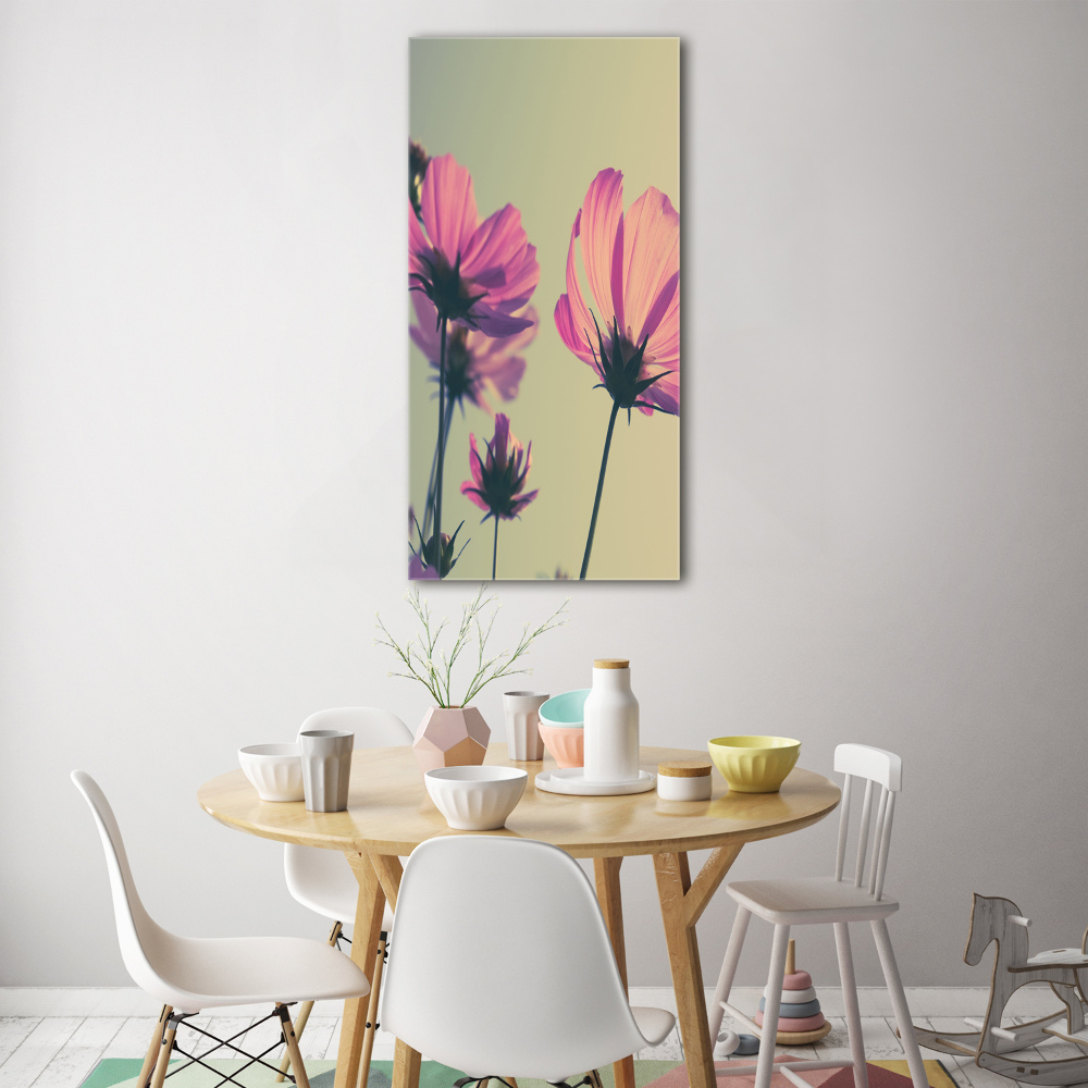 Print on acrylic glass Pink flowers