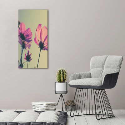 Print on acrylic glass Pink flowers