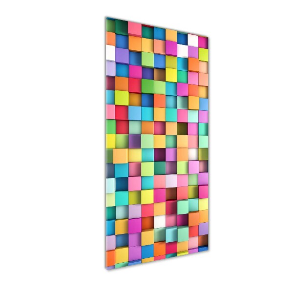 Print on acrylic glass Squares abstraction