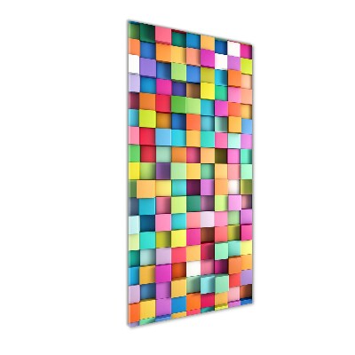 Print on acrylic glass Squares abstraction