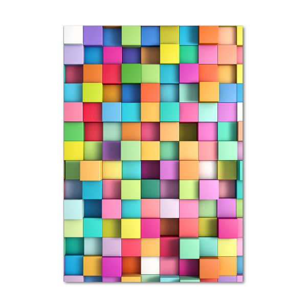 Print on acrylic glass Squares abstraction