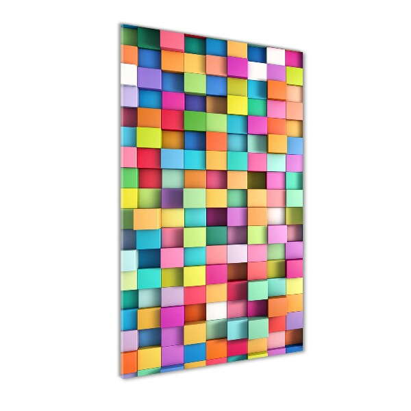 Print on acrylic glass Squares abstraction