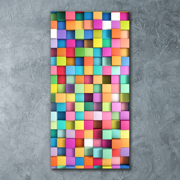 Print on acrylic glass Squares abstraction