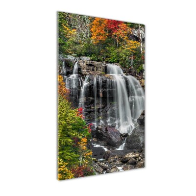 Print on acrylic Waterfall in autumn