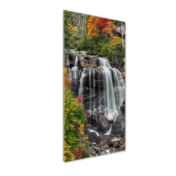 Print on acrylic Waterfall in autumn