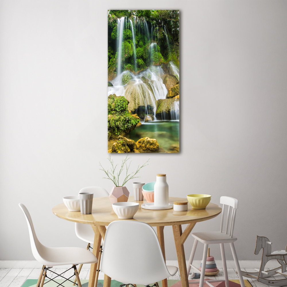 Print on acrylic Waterfall in the jungle