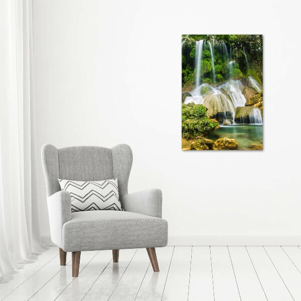 Print on acrylic Waterfall in the jungle