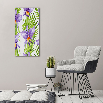 Print on acrylic Orchid and palm trees