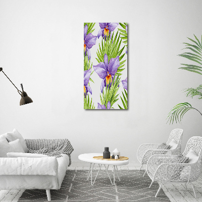 Print on acrylic Orchid and palm trees