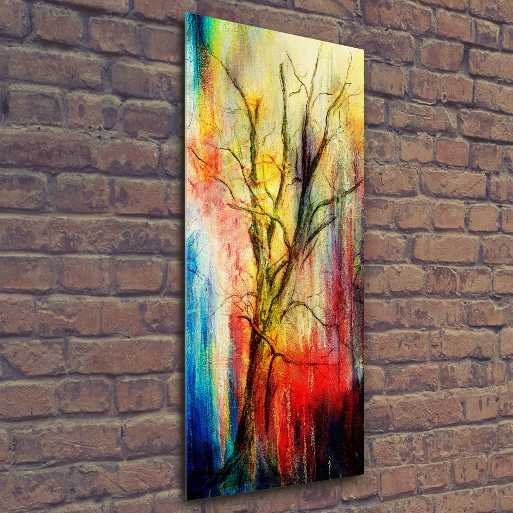 Print on acrylic glass Abstract tree