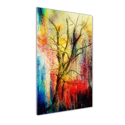 Print on acrylic glass Abstract tree