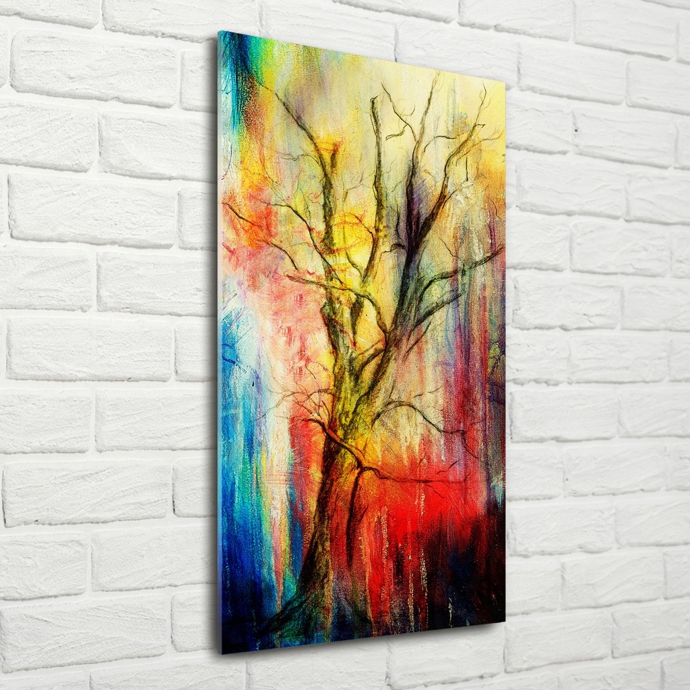 Print on acrylic glass Abstract tree