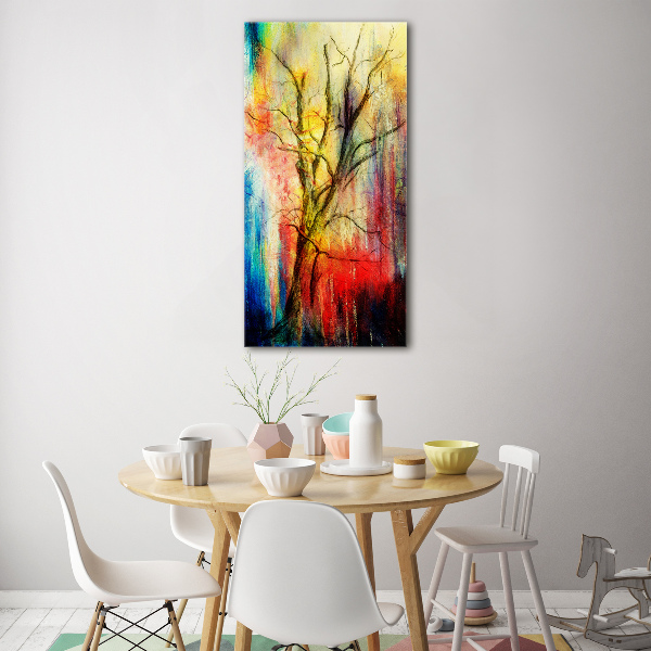 Print on acrylic glass Abstract tree