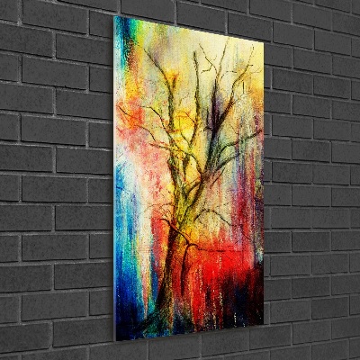 Print on acrylic glass Abstract tree