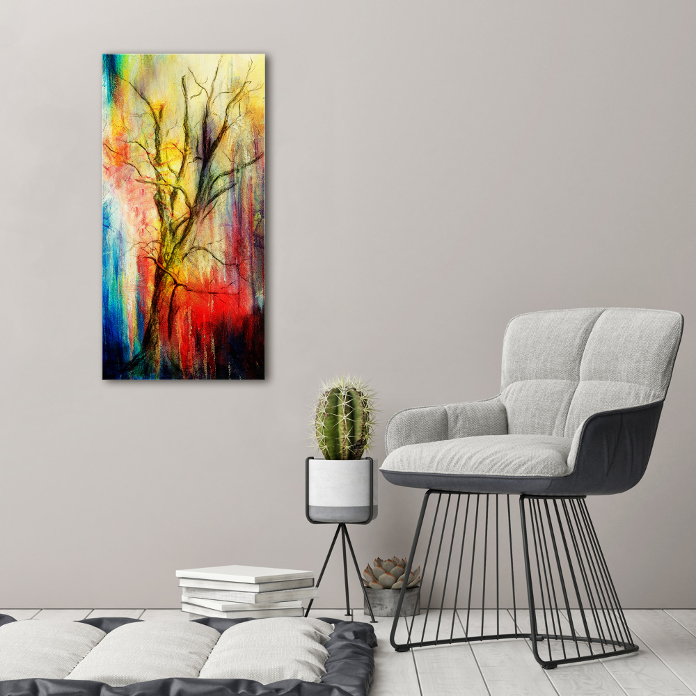 Print on acrylic glass Abstract tree