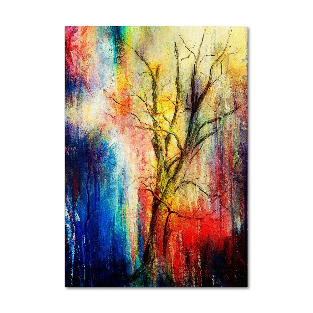 Print on acrylic glass Abstract tree