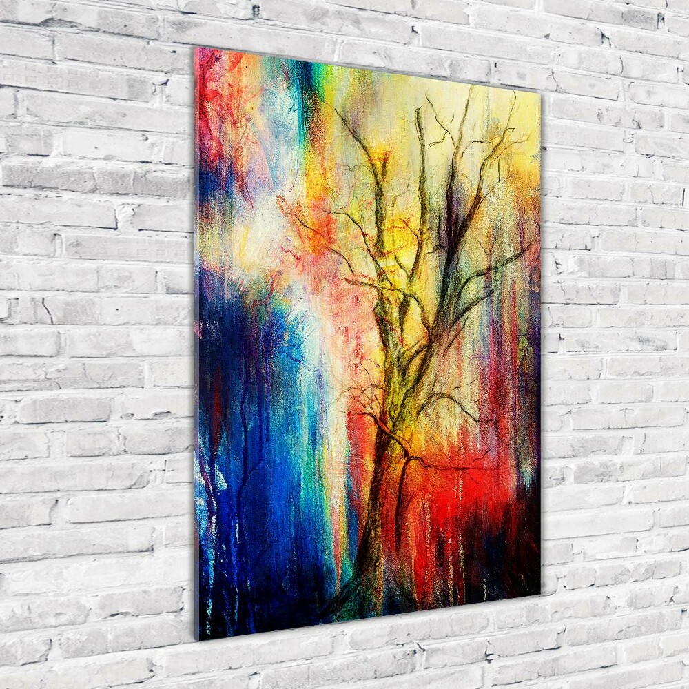 Print on acrylic glass Abstract tree