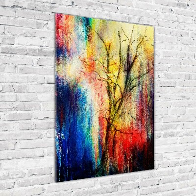 Print on acrylic glass Abstract tree