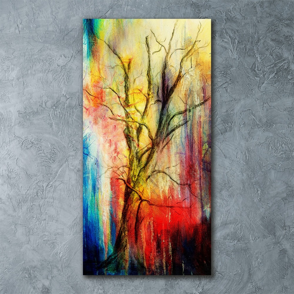 Print on acrylic glass Abstract tree