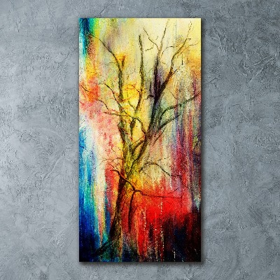 Print on acrylic glass Abstract tree