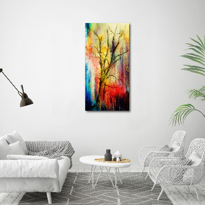 Print on acrylic glass Abstract tree