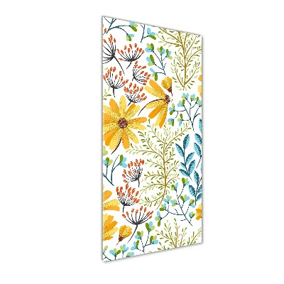 Wall art acrylic Field flowers