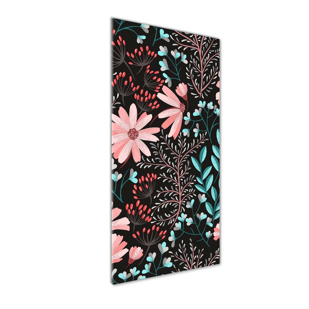 Wall art acrylic Field flowers