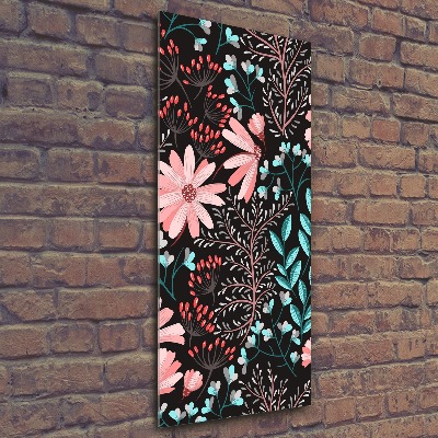 Wall art acrylic Field flowers