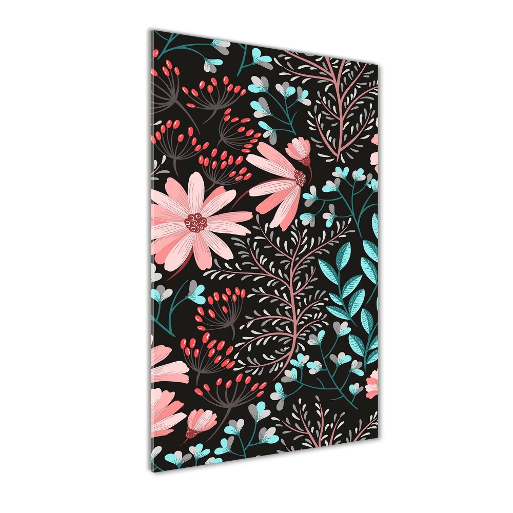 Wall art acrylic Field flowers