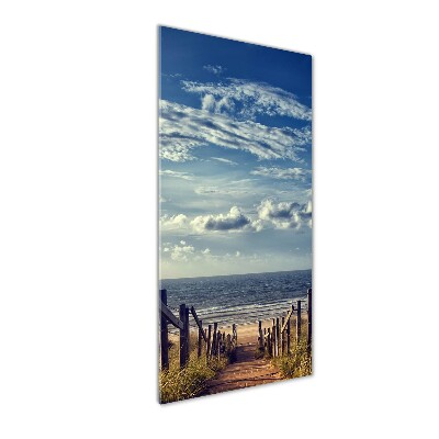 Acrylic wall art Path to the beach