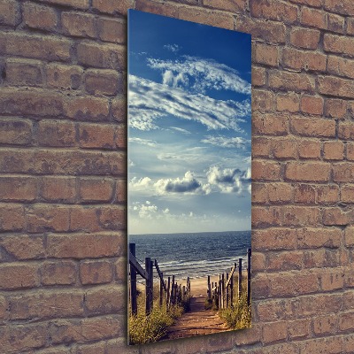 Acrylic wall art Path to the beach