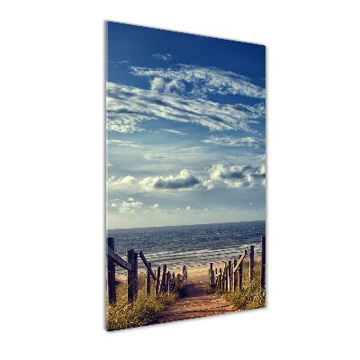 Acrylic wall art Path to the beach