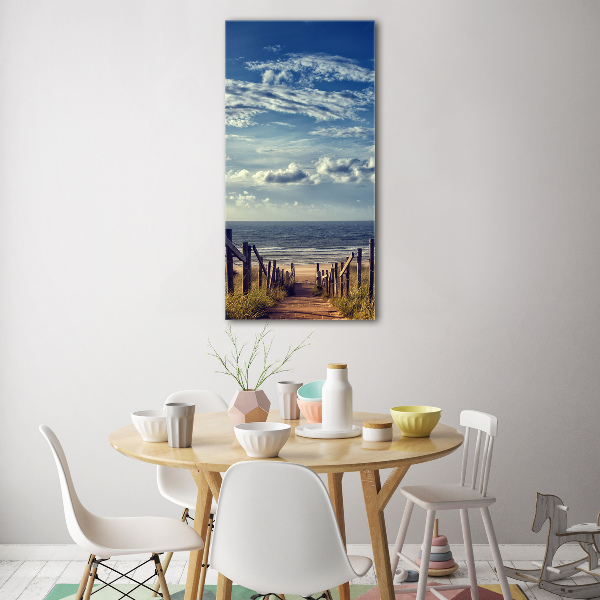 Acrylic wall art Path to the beach