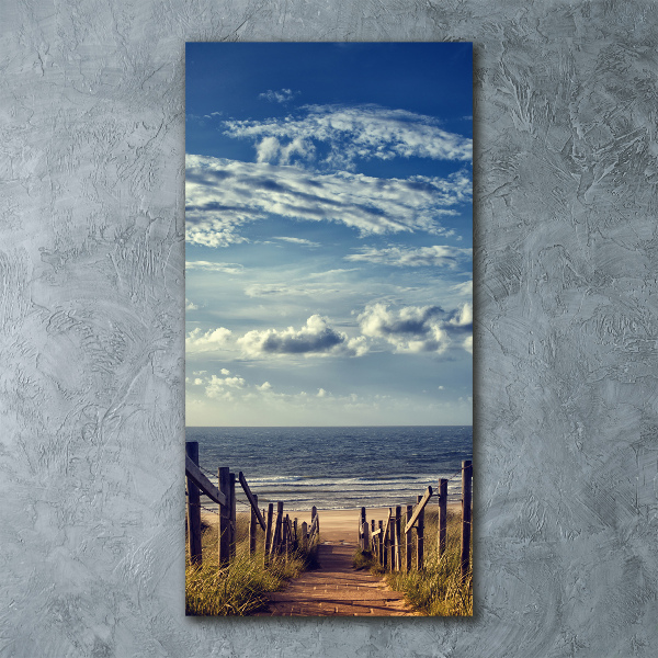 Acrylic wall art Path to the beach