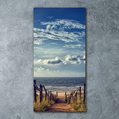 Acrylic wall art Path to the beach