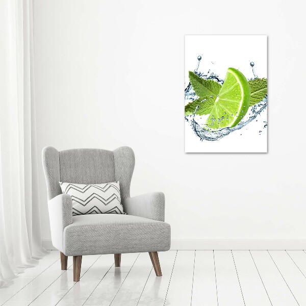 Wall art acrylic Lime