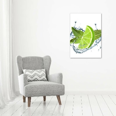 Wall art acrylic Lime