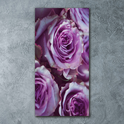 Print on acrylic glass Purple roses