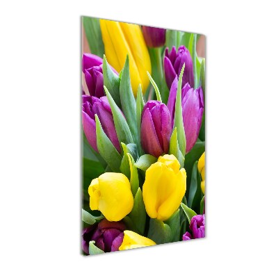 Print on acrylic glass Colorful tulips