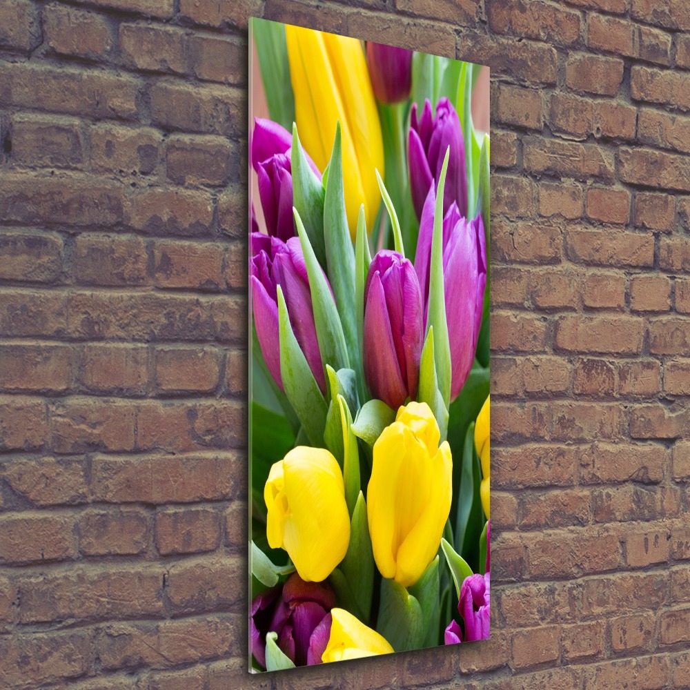 Print on acrylic glass Colorful tulips