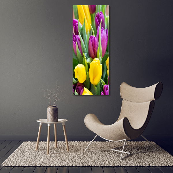 Print on acrylic glass Colorful tulips