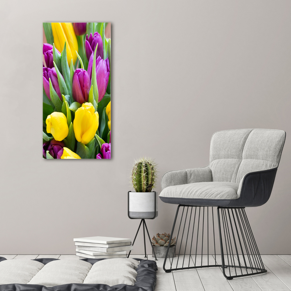 Print on acrylic glass Colorful tulips